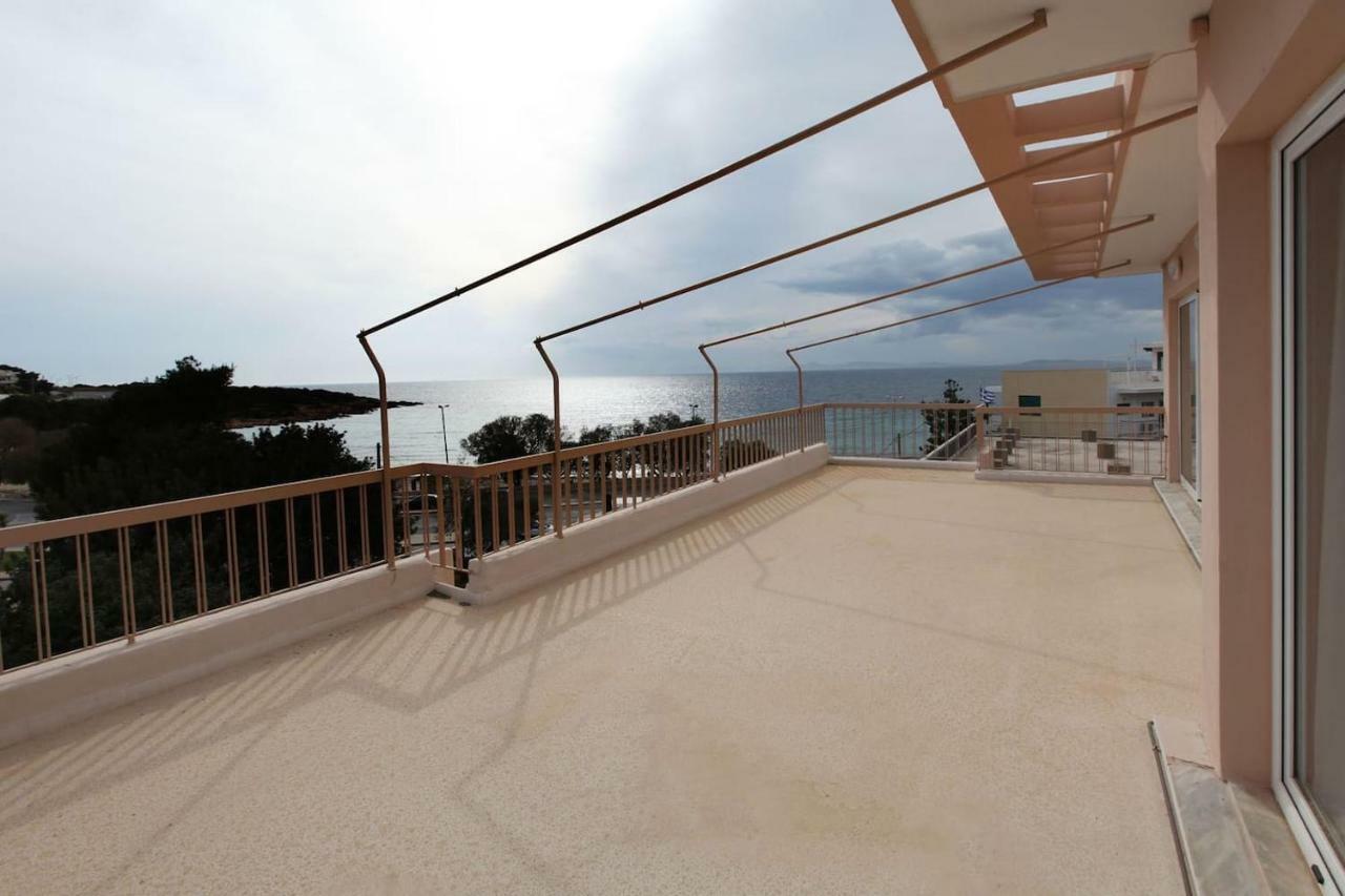 Seaside Renovated Top Floor Apartment Saronida Eksteriør billede