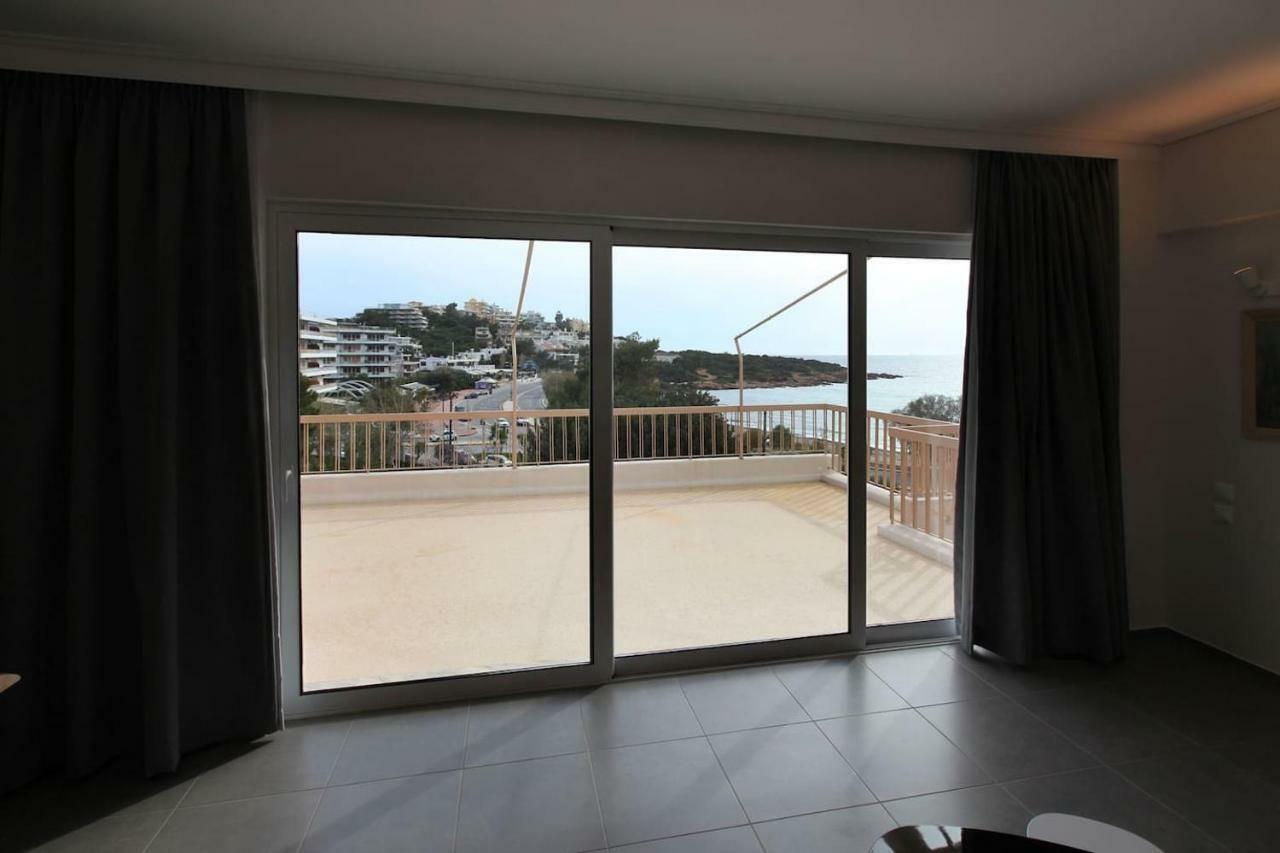 Seaside Renovated Top Floor Apartment Saronida Eksteriør billede