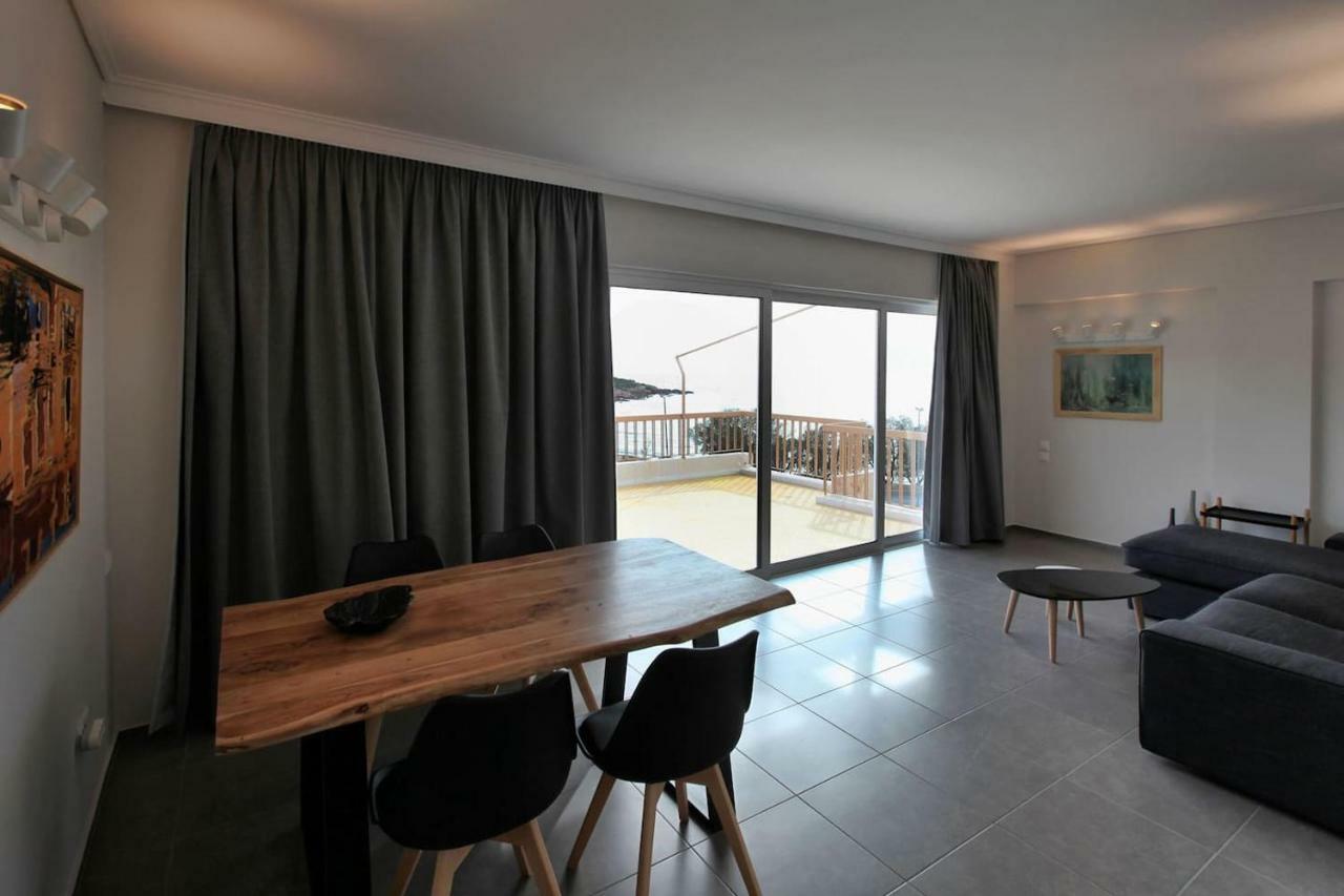 Seaside Renovated Top Floor Apartment Saronida Eksteriør billede